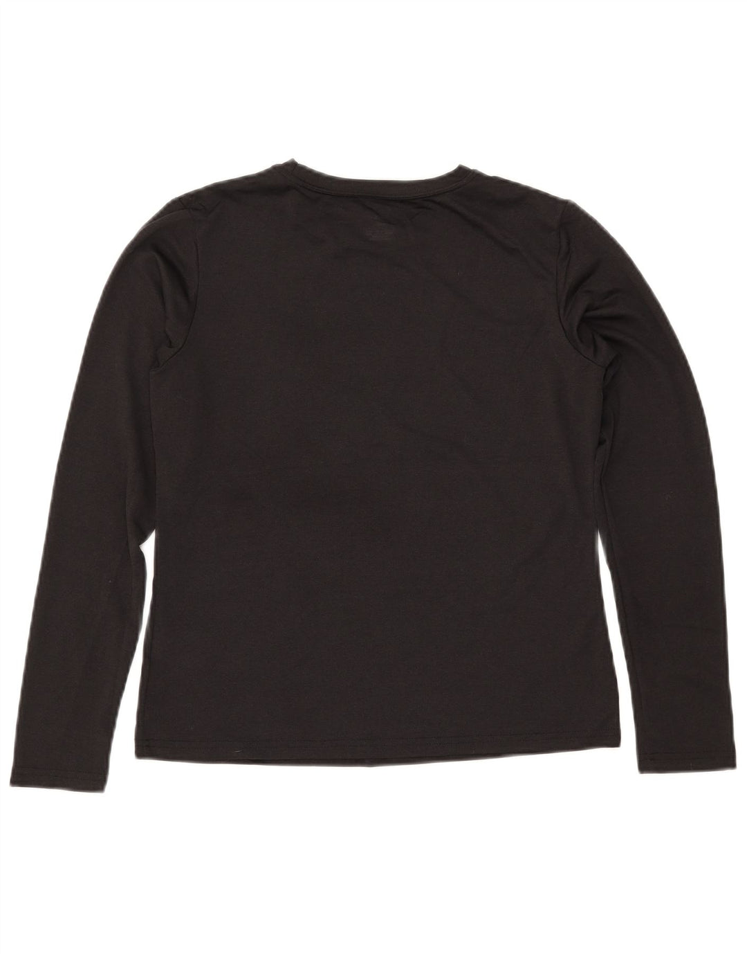 NIKE Womens Dri Fit Top Long Sleeve US 8/10 Medium Black Polyester