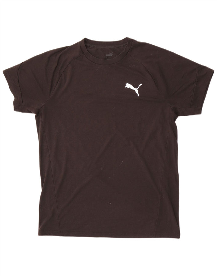 Puma Mens T-Shirt Top Large Black Polyester