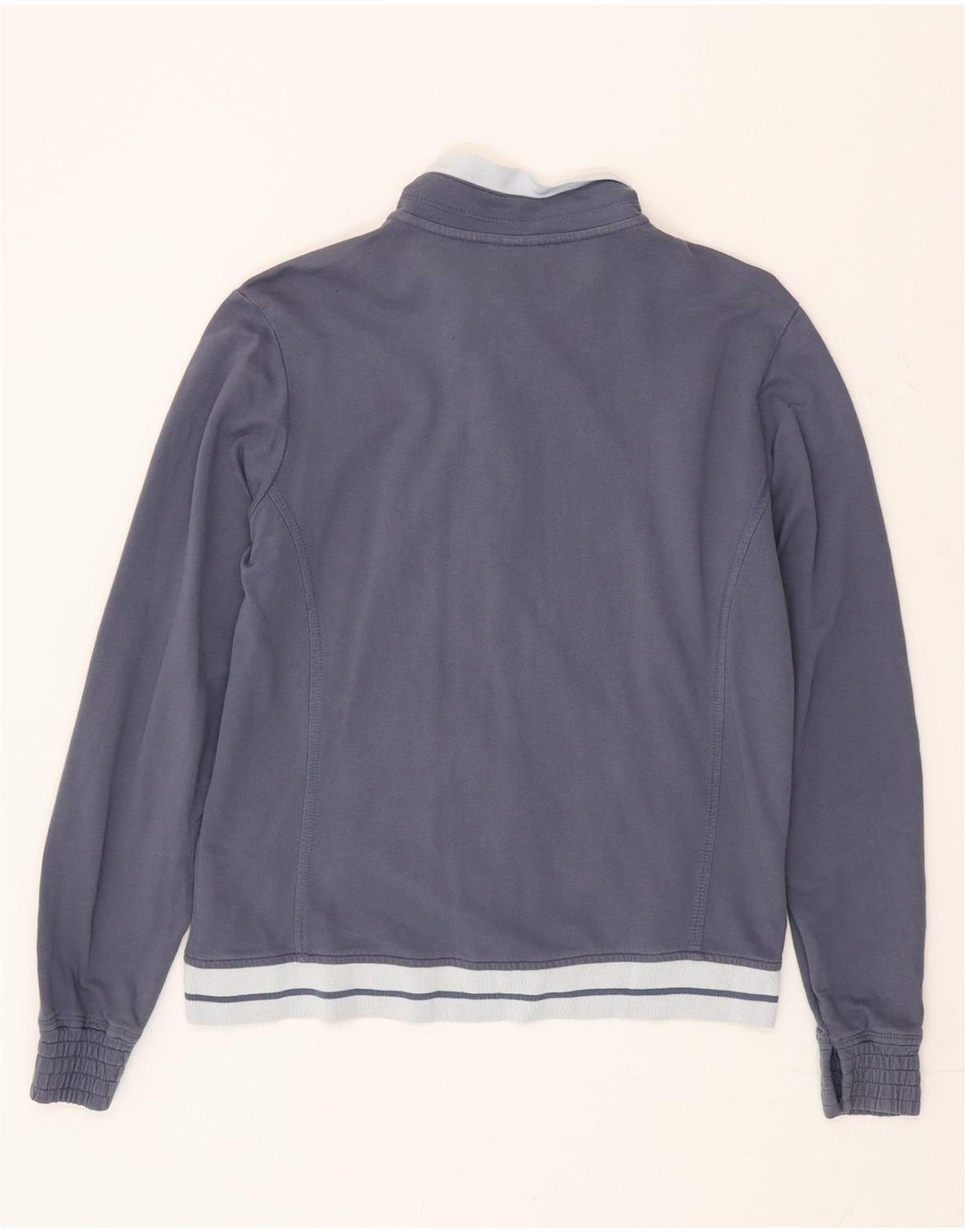 Champion Womens Tracksuit Top Jacket UK 14 Medium Navy Blue Colourblock