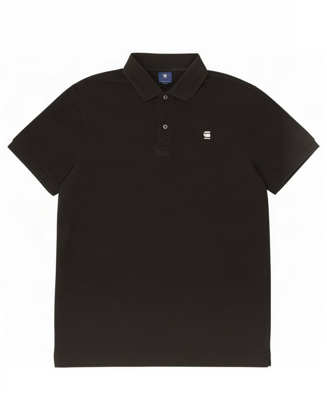 G-Star Mens Polo Shirt Medium Black Cotton