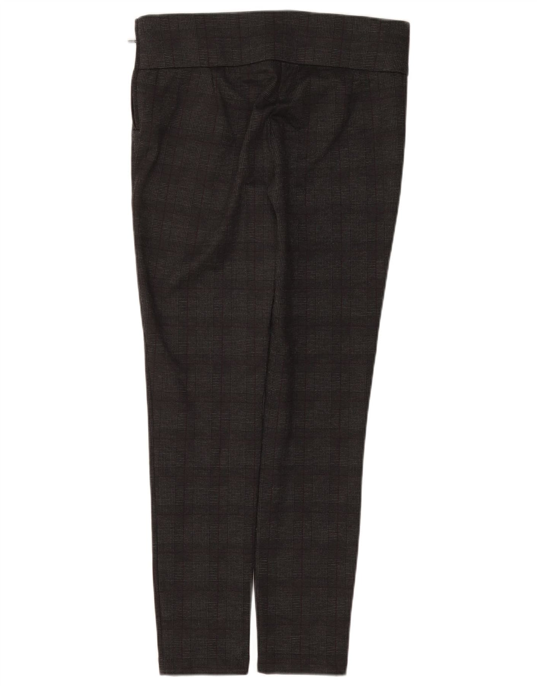 ZARA Womens High Waist Slim Casual Trousers Large W30 L28 Grey Check