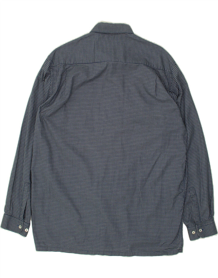 MEXX Mens Abstract Pattern Shirt Medium Navy Blue Cotton Vintage Mexx and Second-Hand Mexx from Messina Hembry 