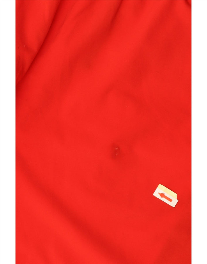 REEBOK Mens Sport Shorts Large  Red Colourblock Polyester