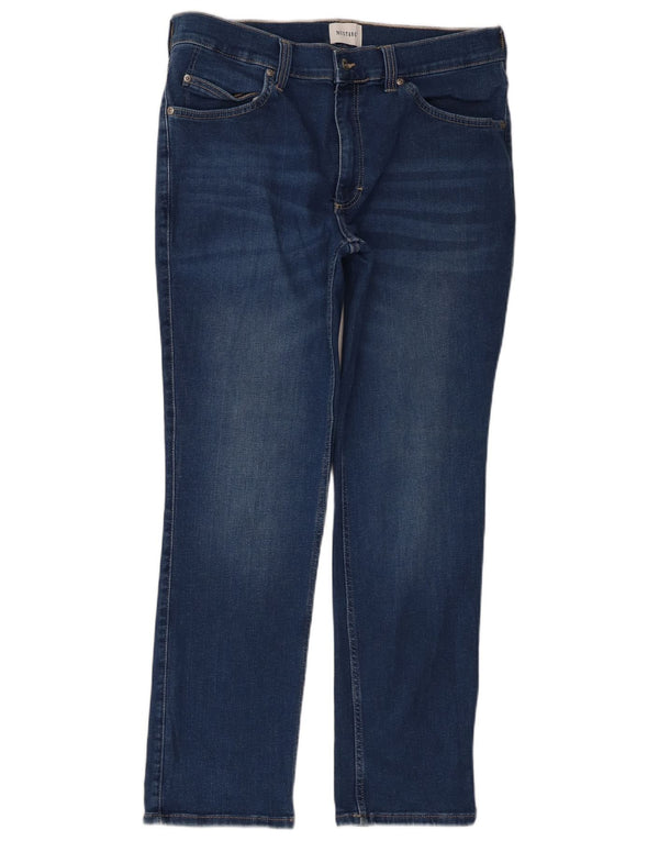 Mustang Mens Tramper Straight Jeans W36 L30 Blue Cotton