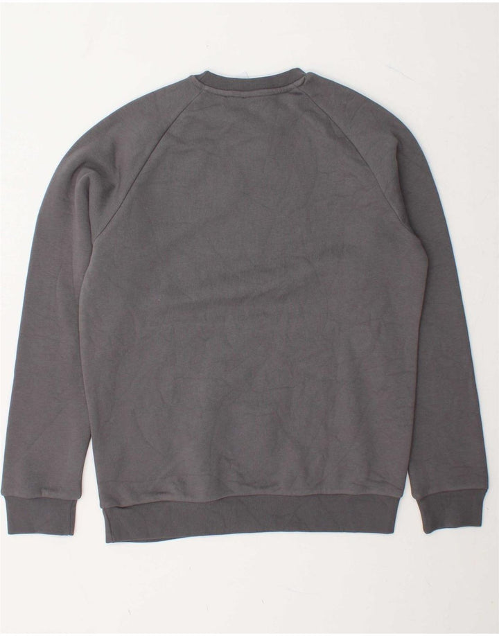 ADIDAS Mens Sweatshirt Jumper Small Grey Cotton