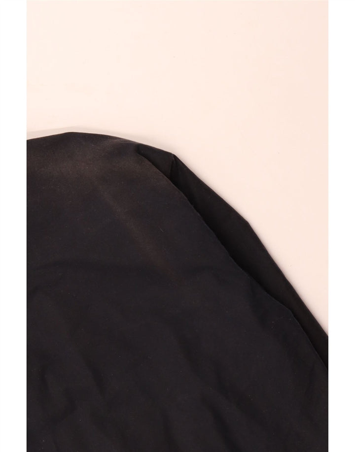 ROYAL SPENCER Mens Loose Fit Waxed Cotton Jacket UK 42 XL Navy Blue Cotton