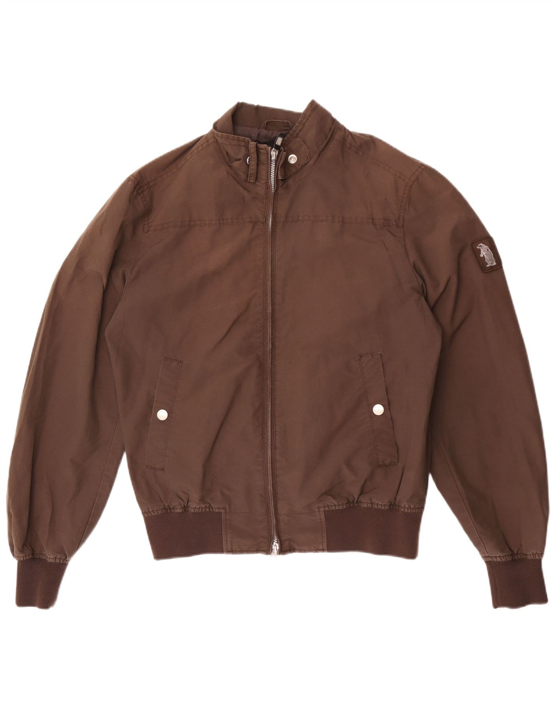 Refrigue Mens Bomber Jacket UK 40 Large Brown Nylon
