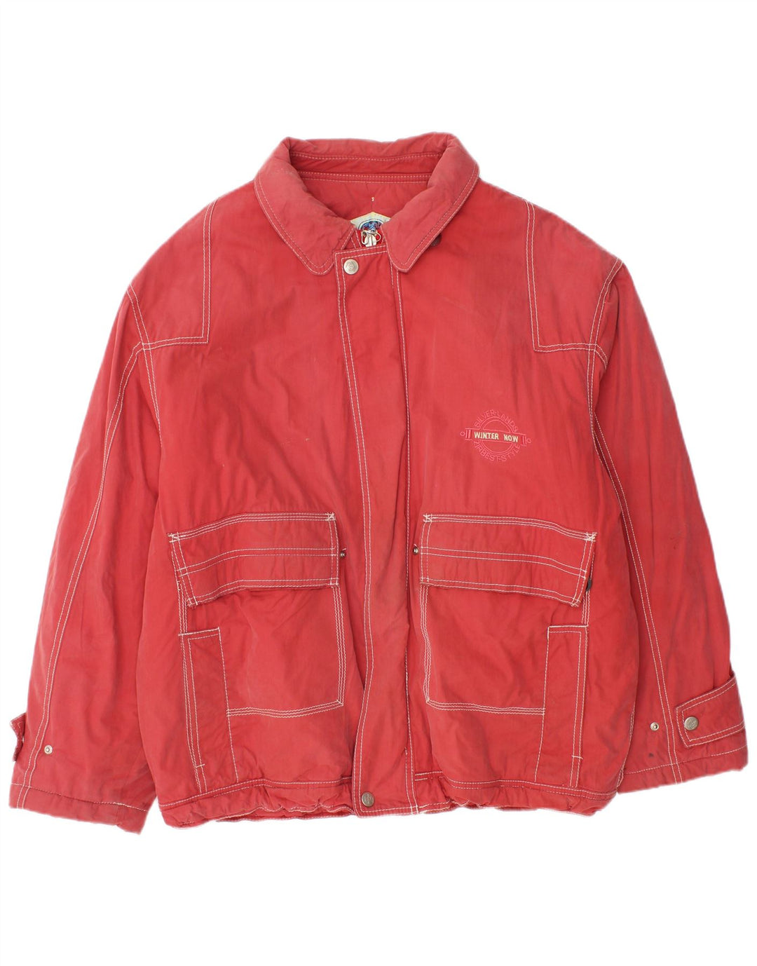 Vintage Mens Windbreaker Jacket UK 42 XL Red