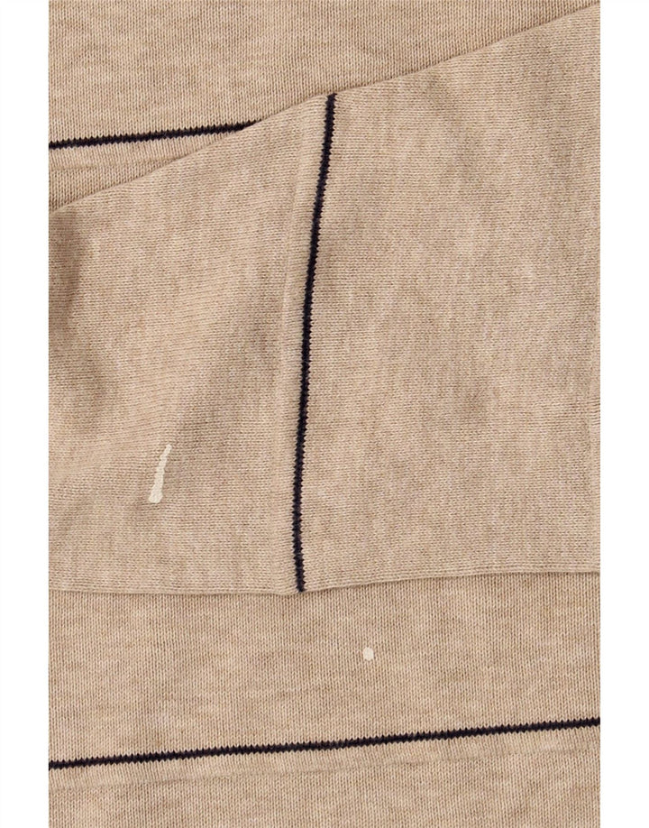 Marks & Spencer Mens Blue Harbour Crew Neck Jumper Sweater Medium Beige