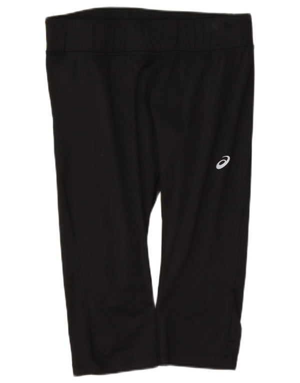 Asics Womens Capri Tracksuit Trousers UK 14 Large Black Polyester