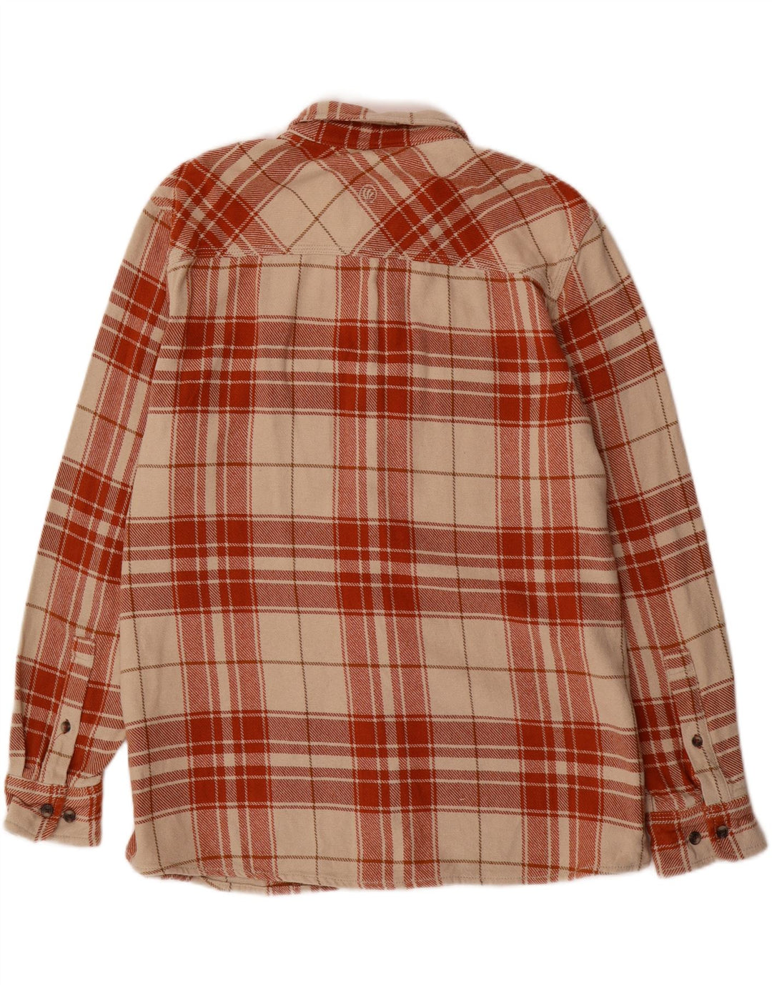 Fat Face Mens Flannel Shirt 2XL Beige Check Cotton
