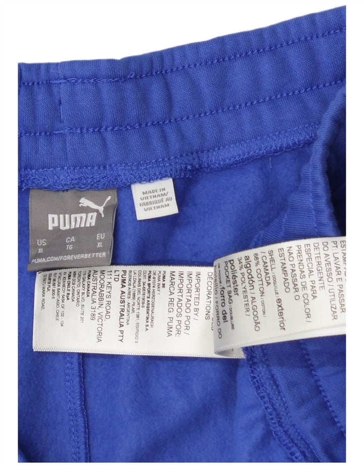 PUMA Mens Graphic Sport Shorts XL  Blue Cotton