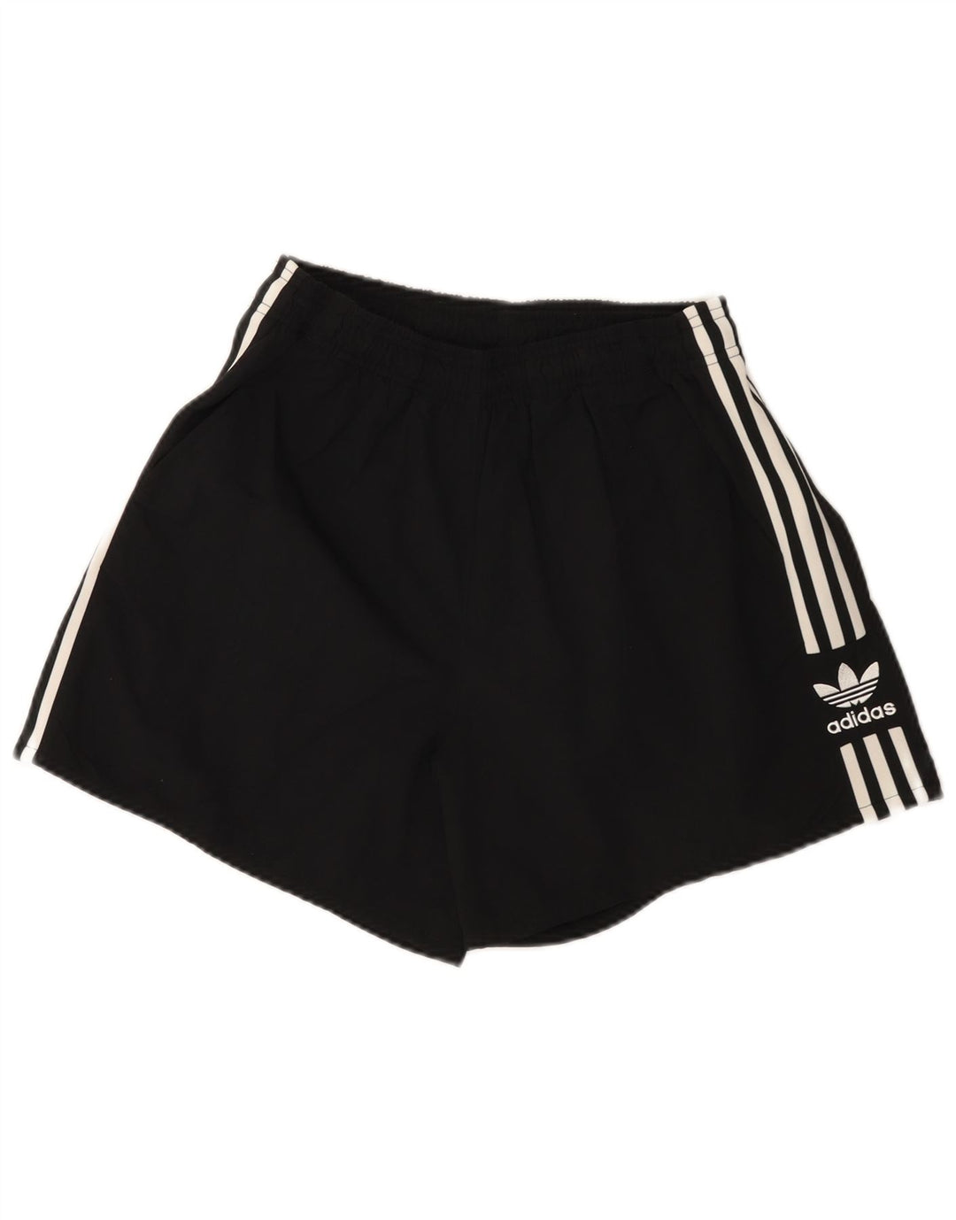ADIDAS Womens Sport Shorts UK 14 Medium Black Nylon