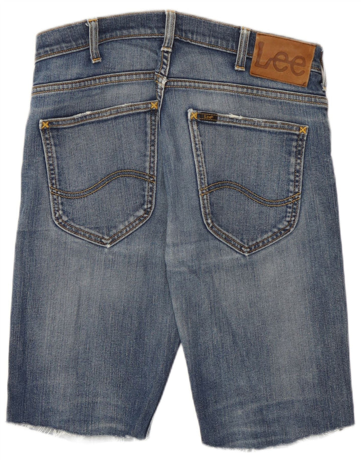 Lee Mens Powell Denim Shorts W30 Medium Blue Cotton