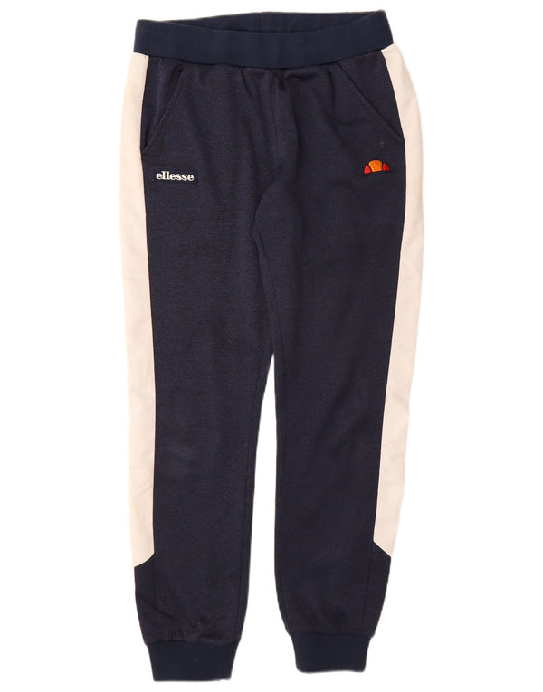 Ellesse Womens Tracksuit Trousers Joggers UK 10 Small Navy Blue Colourblock