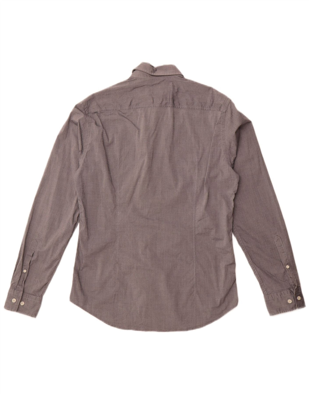 Hugo Boss Mens Regular Fit Shirt Small Grey Cotton