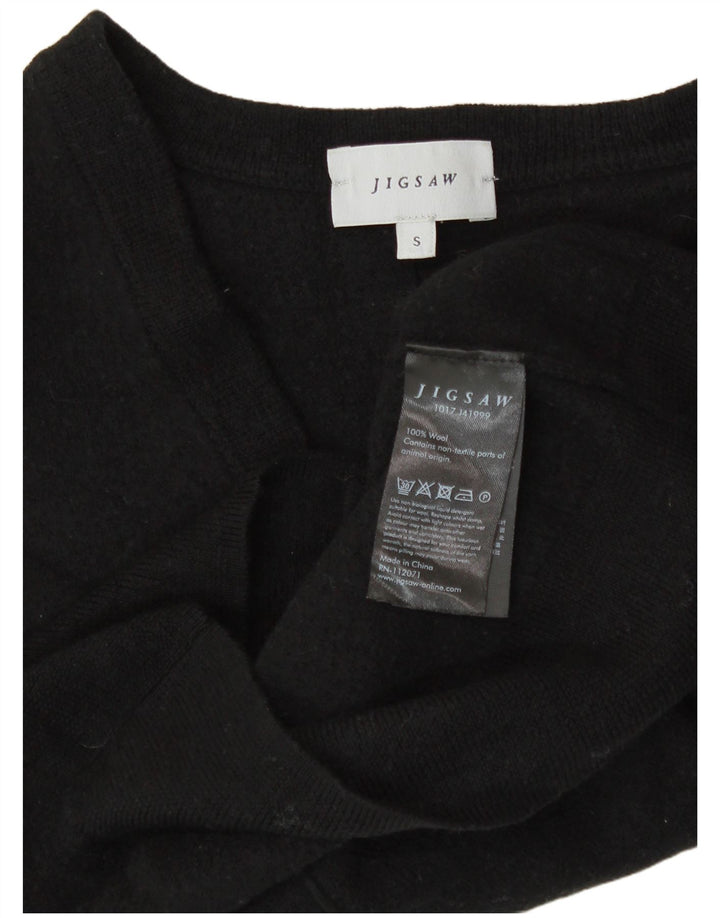 Jigsaw Womens Bolero Jumper UK 10 Small Black Wool