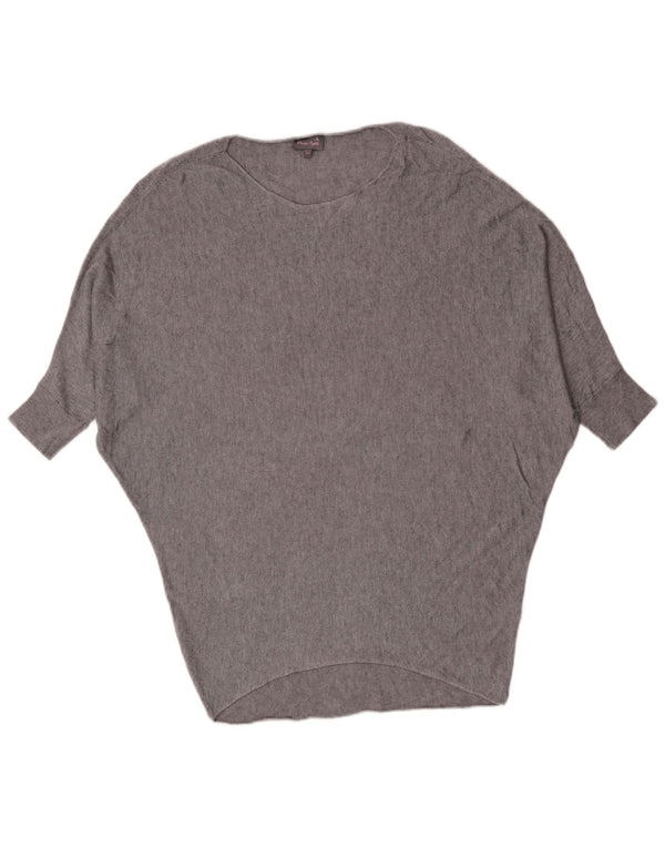 Phase Eight Womens 3/4 Sleeve Boat Neck Jumper Sweater UK 6 XS Grey