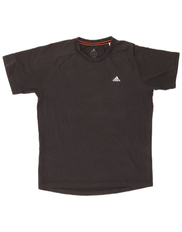 Adidas Mens Climalite T-Shirt Top Medium Black Cotton