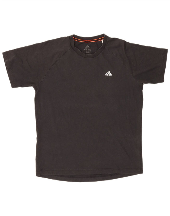 Adidas Mens Climalite T-Shirt Top Medium Black Cotton