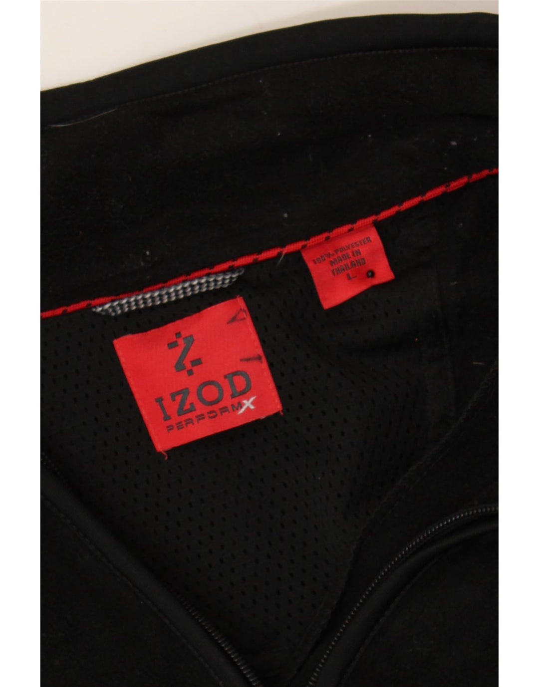 IZOD Mens Fleece Gilet UK 40 Large Black Polyester Vintage Izod and Second-Hand Izod from Messina Hembry 