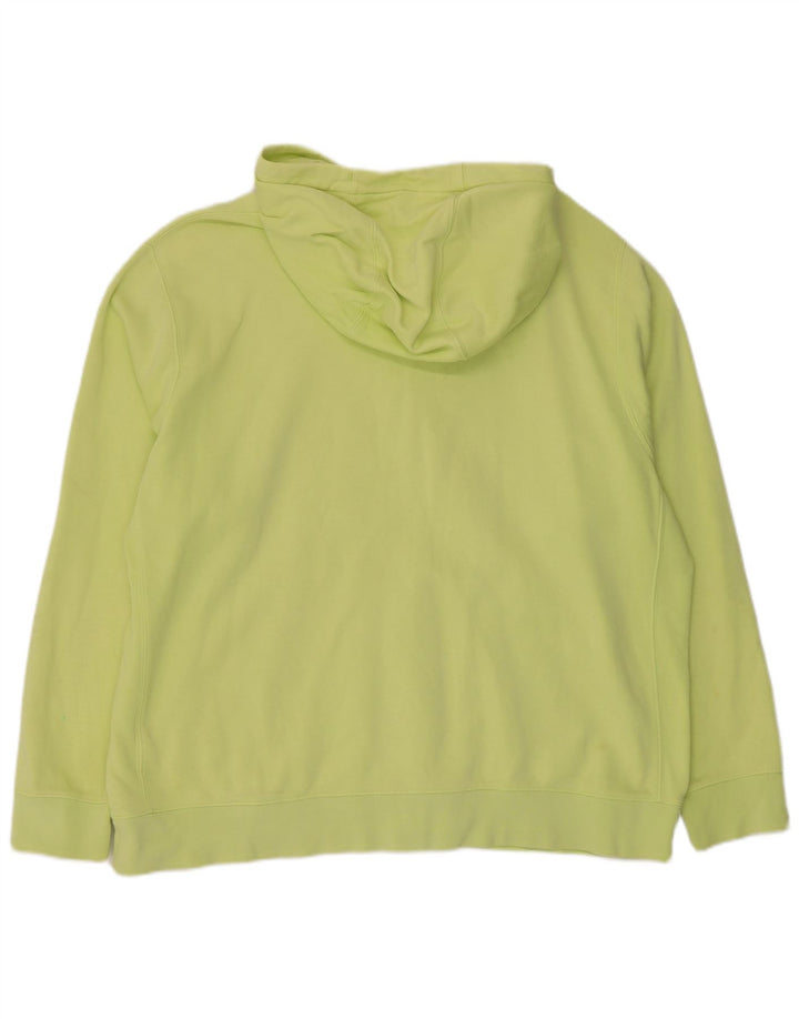 Nike Mens Hoodie Jumper XL Yellow Cotton