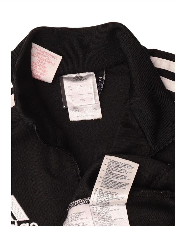 ADIDAS Boys Climacool Pullover Tracksuit Top 13-14 Years XL  Black