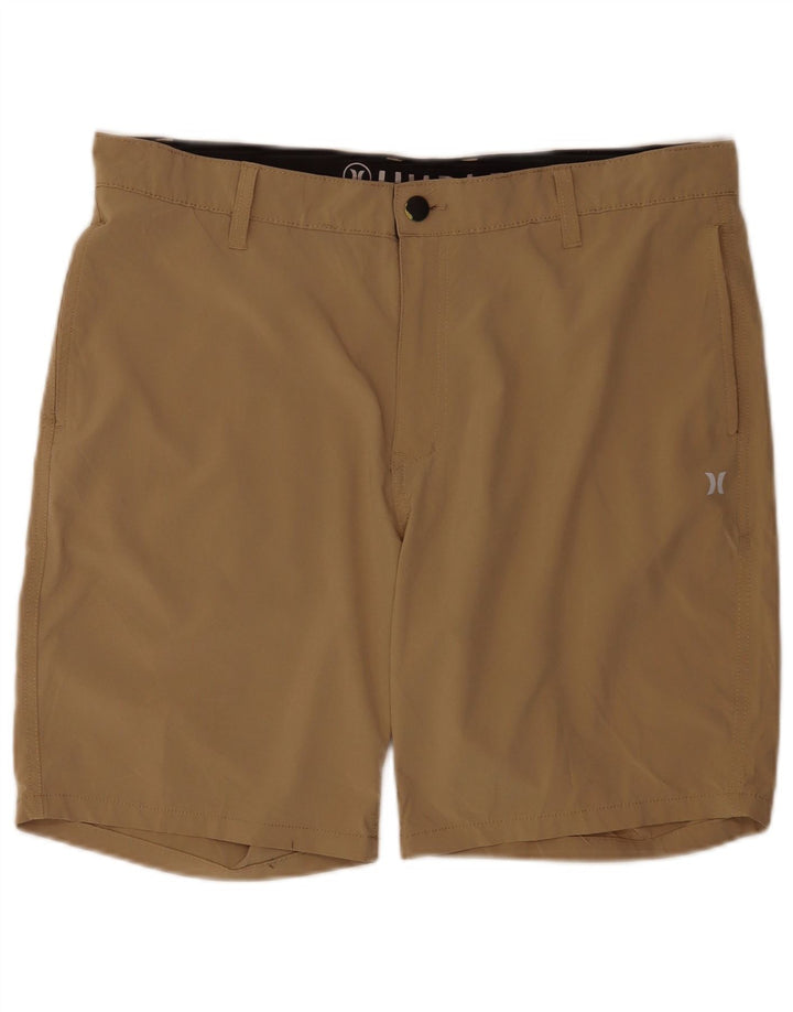 Hurley Mens Chino Shorts W36 Large Brown Polyester