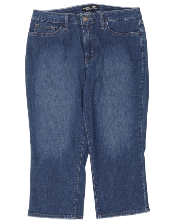Lee Womens Mid Rise Capri Jeans W32 L21 Blue