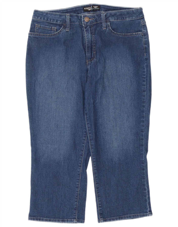 Lee Womens Mid Rise Capri Jeans W32 L21 Blue