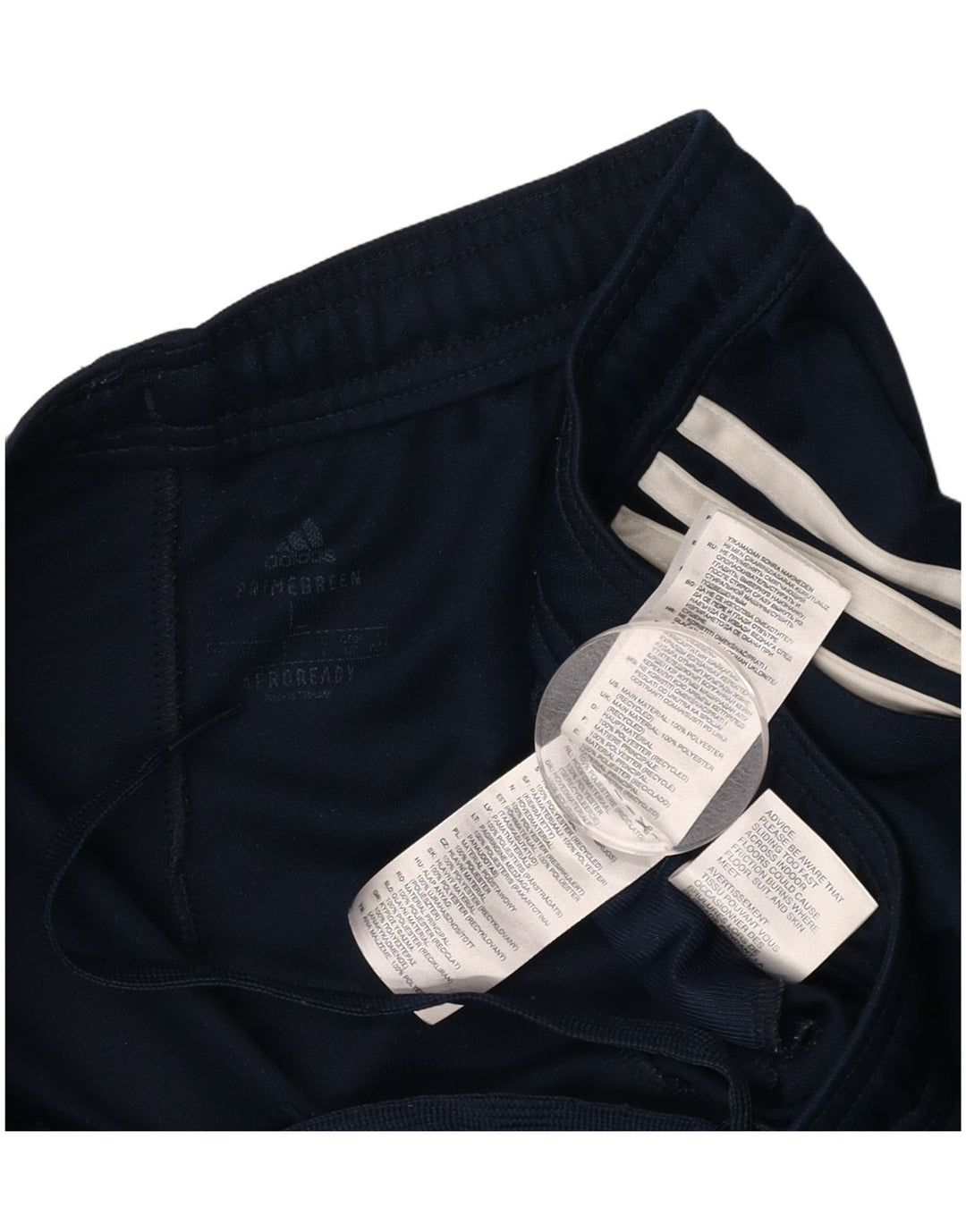 ADIDAS Mens Aeroready Tracksuit Trousers Large  Navy Blue Polyester