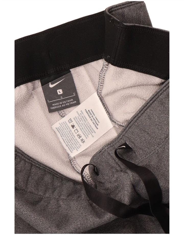 Nike Womens Tracksuit Trousers UK 16 Large  Grey Polyester