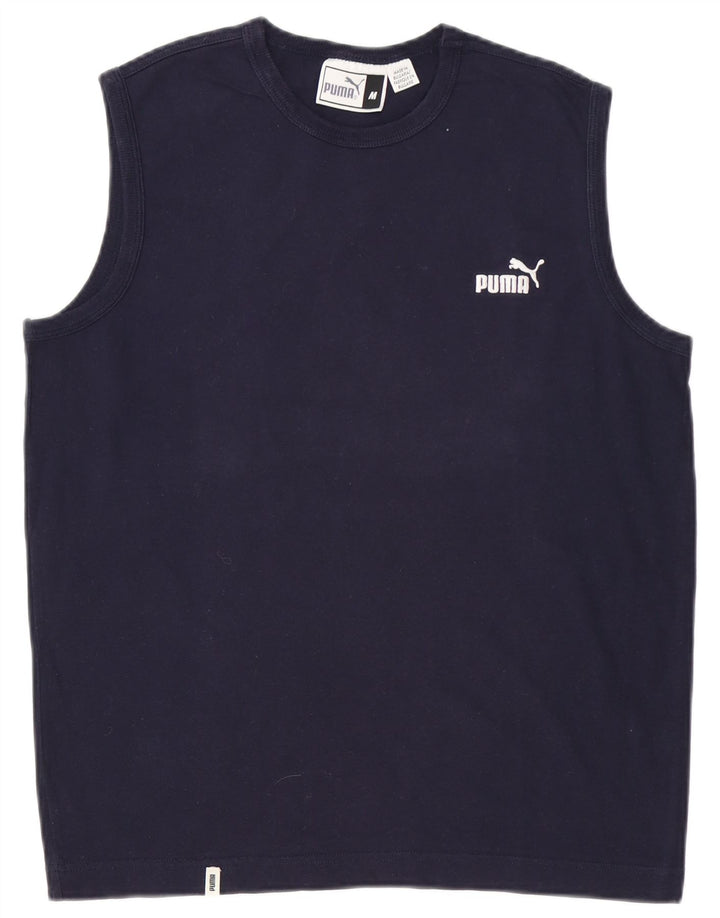 PUMA Mens Vest Top Medium Navy Blue