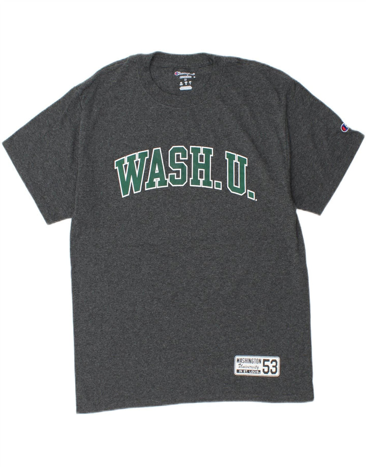 CHAMPION Mens Graphic T-Shirt Top Medium Grey Vintage Champion and Second-Hand Champion from Messina Hembry 