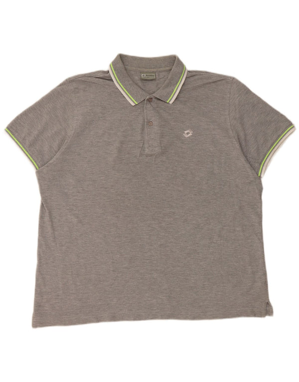 Lotto Mens Polo Shirt XL Grey