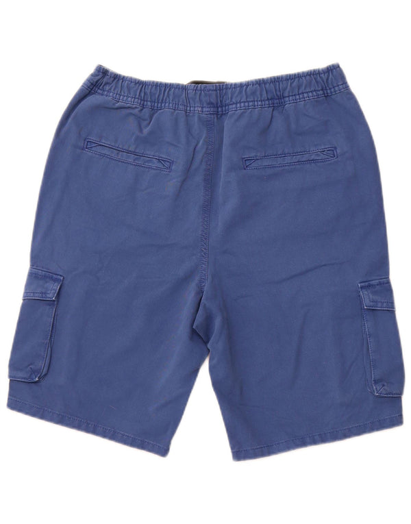 MARKS & SPENCER Boys Cargo Shorts 14-15 Years W28  Blue Cotton