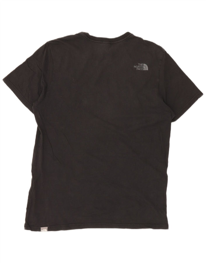 THE NORTH FACE Mens Graphic T-Shirt Top Large Black Cotton