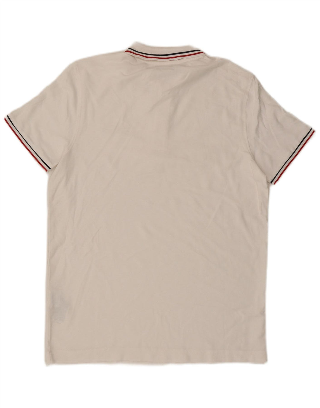 Lotto Mens Polo Shirt Medium White Cotton