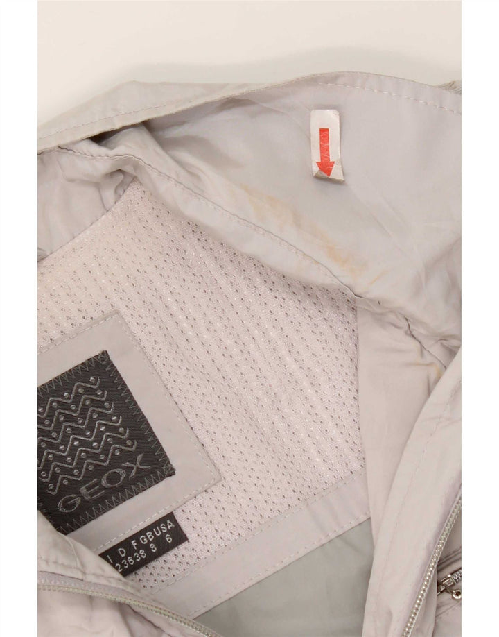 Geox Womens Rain Jacket UK 8 Small Grey Polyester