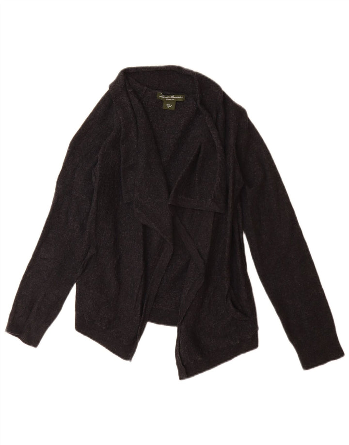 Eddie Bauer Girls Cardigan Sweater 11-12 Years Large Black Wool