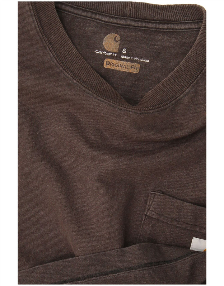 Carhartt Mens Original Fit Top Long Sleeve Small Grey