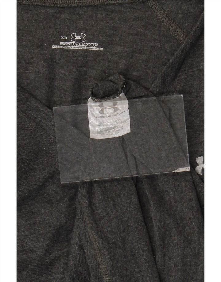 UNDER ARMOUR Womens T-Shirt Top UK 12 Medium Grey Polyester