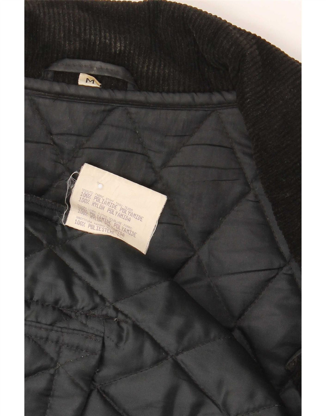 Brugi Mens Quilted Jacket UK 38 Medium Black Polyamide
