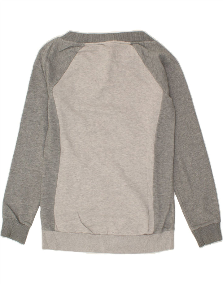 PUMA Womens Sweatshirt Jumper UK 8 Small  Grey Cotton Vintage Puma and Second-Hand Puma from Messina Hembry 