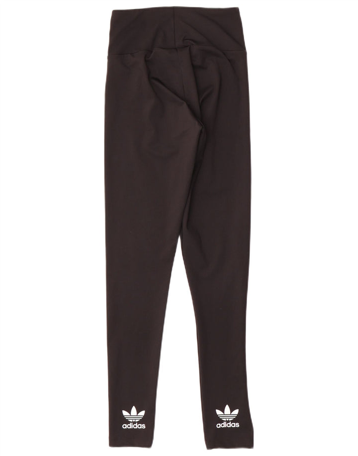 ADIDAS Womens Leggings UK 6 XS Black