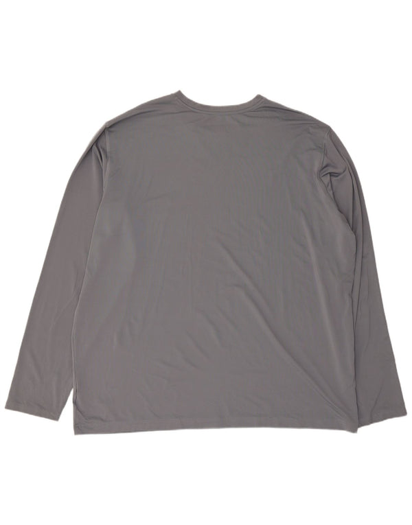 Columbia Mens Omni-Wick Top Long Sleeve 2XL Grey Polyester
