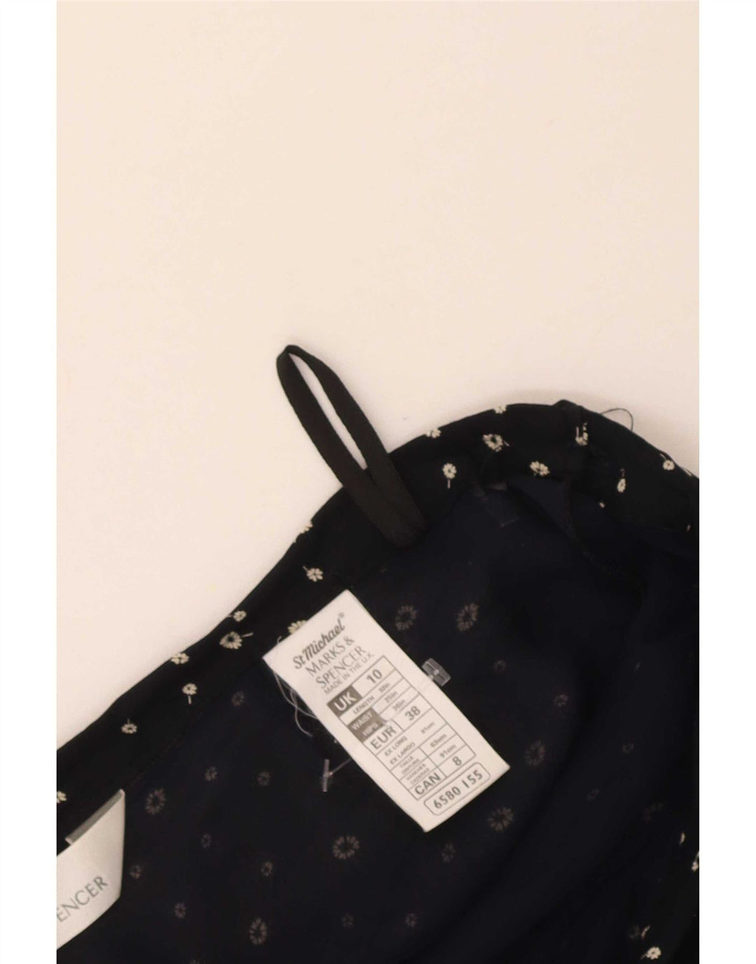 Marks & Spencer Womens St. Michael Flared Skirt UK 10 Small W26 Navy Blue