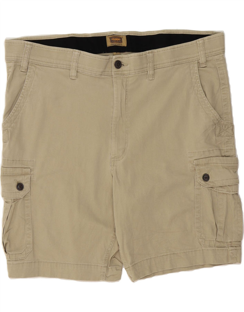 FOUNDRY Mens Cargo Shorts W48 4XL Beige Cotton Vintage Foundry and Second-Hand Foundry from Messina Hembry 