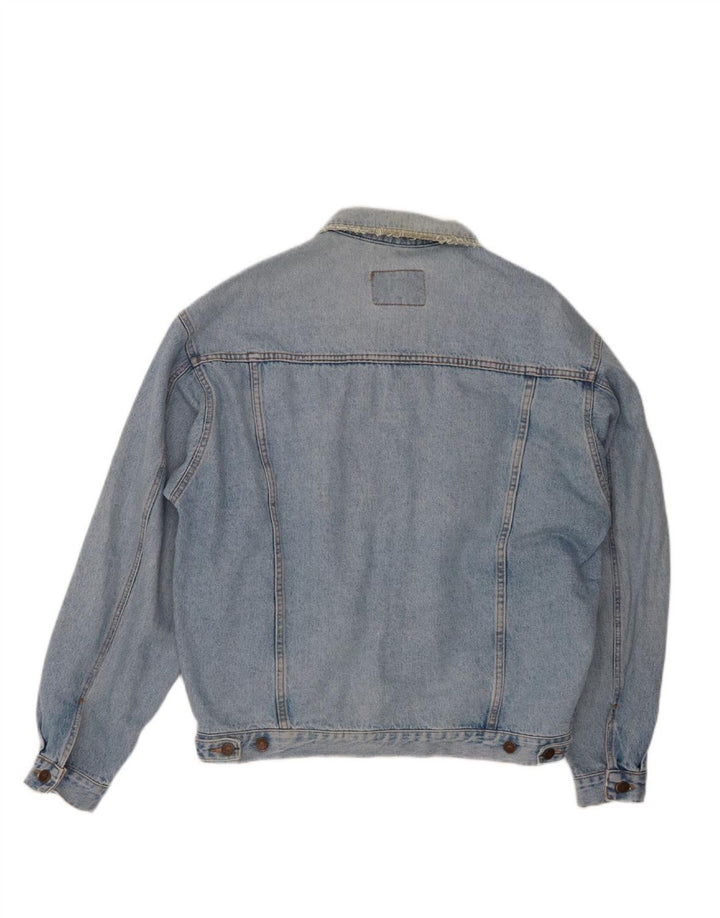 CASUCCI Mens Denim Jacket UK 40 Large Blue