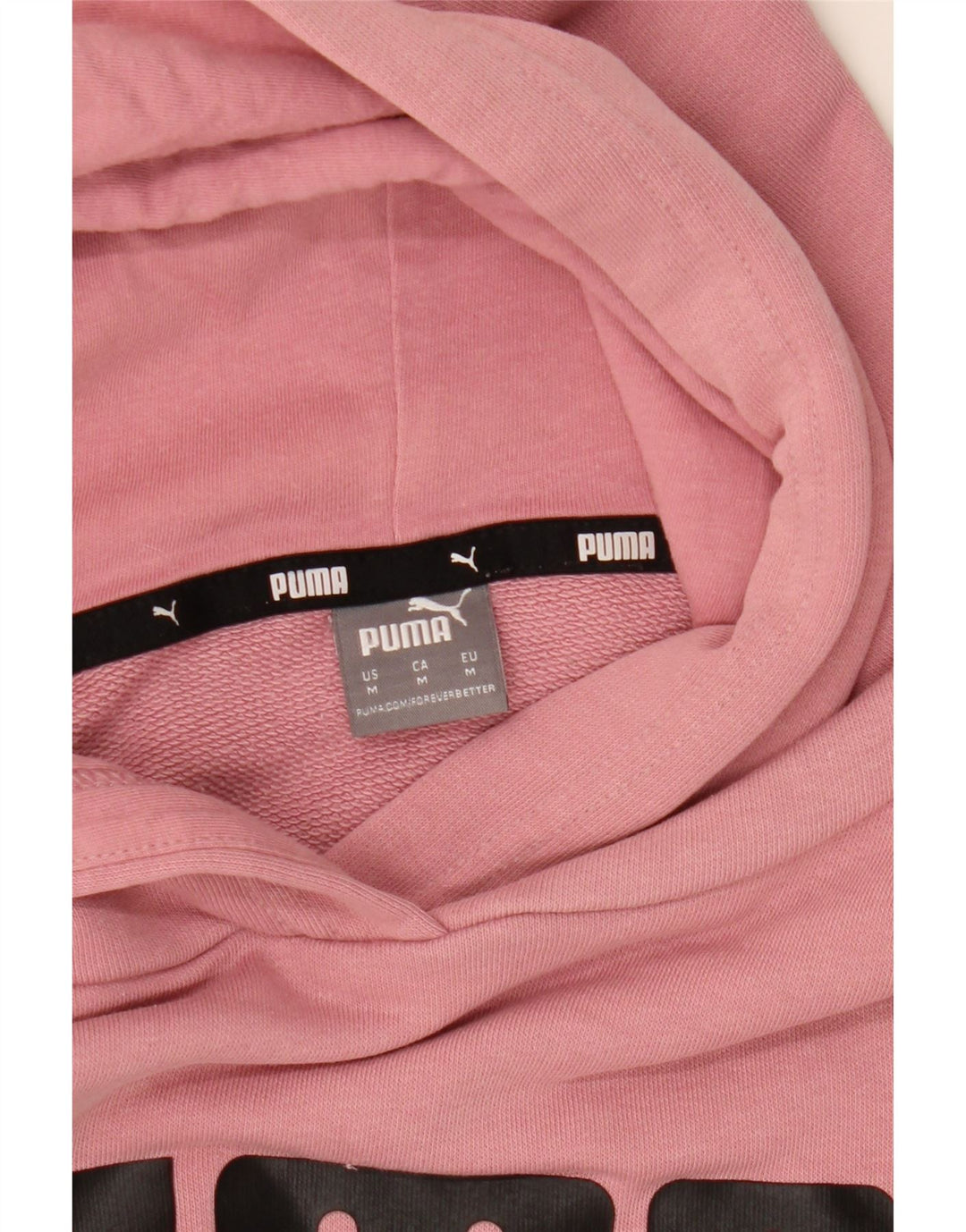 Puma Mens Graphic Hoodie Jumper Medium Pink
